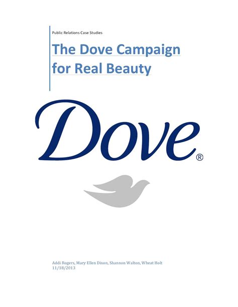 Dove Real Beauty Campaign Case Study Ppt A Written Essay