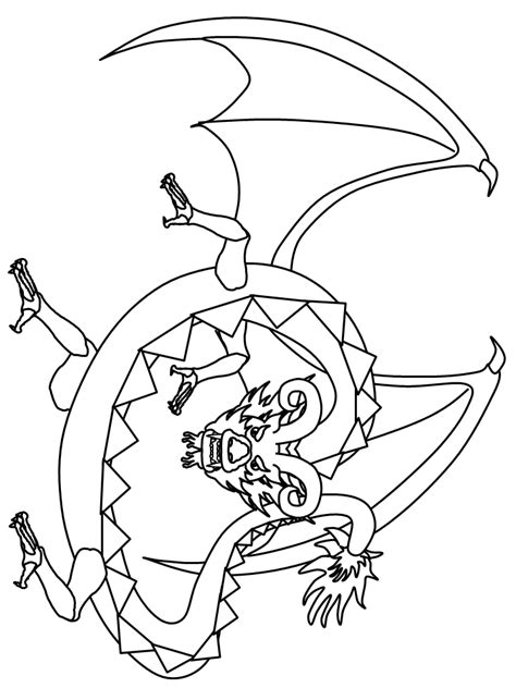 Free printable dragon coloring pages for kids. Scary Dragon Coloring Pages - Coloring Home