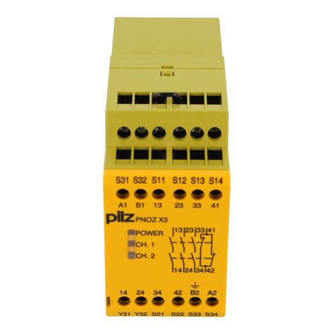 Pnozx3230vac24vdc 774318 774318 Pilz Safety Relay 12 Channel