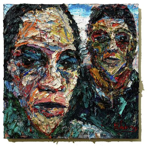 Expressionism Impressionism Face Portrait Two People Painting By David