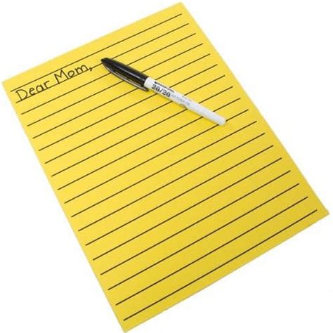 Yellow Bold Line Writing Paper 85 X Inches