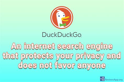 Duckduckgo An Internet Search Engine That Protects Your Privacy And Does Not Favor Anyone