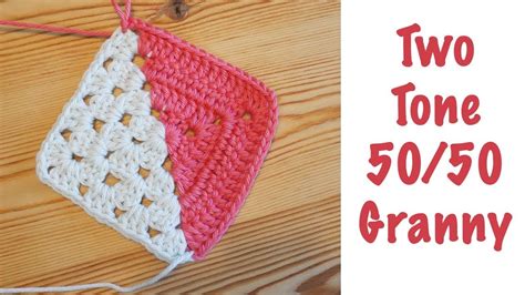 Blossom Crochet Two Tone 5050 Granny Squares Easy And Beautiful