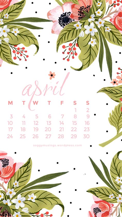 April 2017 Wallpaper Calendars Soggy Musings
