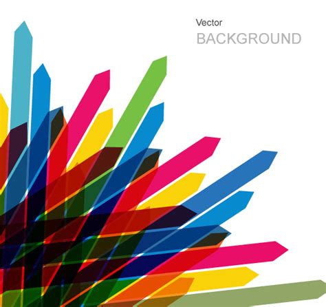 Free Colored Arrows Vector Background