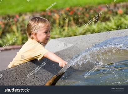 Fountain Playing Young Boy Shutterstock