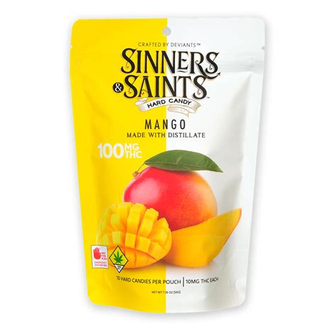 Sinners And Saints Hard Candy Mango Evergreen Herbal