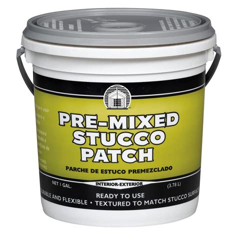 Phenopatch Pre Mixed Stucco Patch 1 Gal Off White 60817 The Home Depot