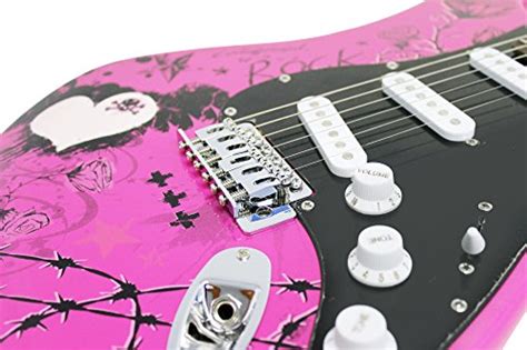 Jaxville St1 Pp Chitarra Elettrica Stratocaster Design Pink Punk