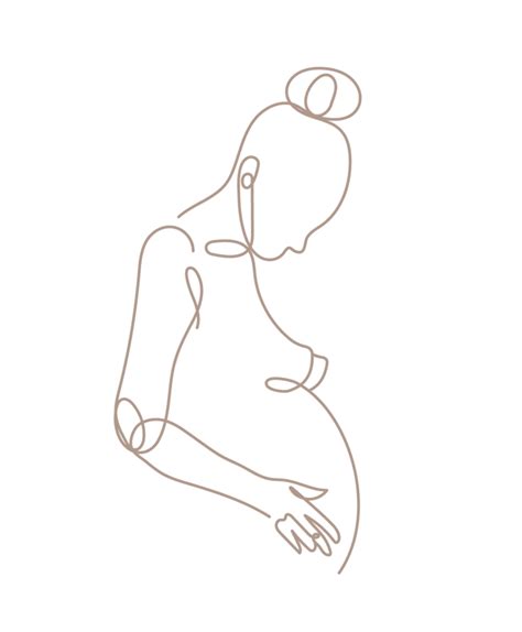 Fetus Line Drawing