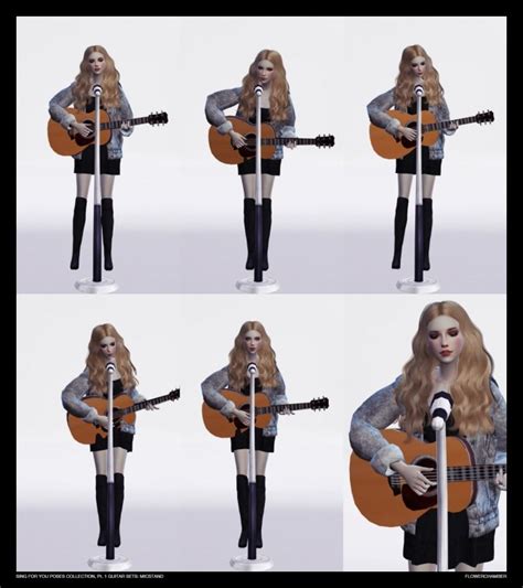 Sing For You Poses Collection Pt1 Guitar Sets At Flower Chamber