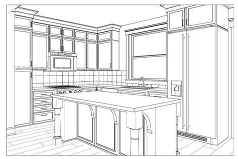 Drawing Kitchen Layout Draw Spaces