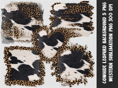 Cowhide Leopard Background Sublimation Graphic By Denizdesign · Creative Fabrica