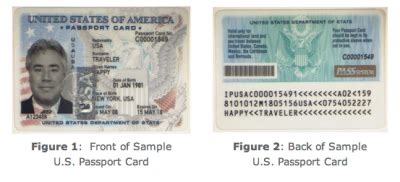 However, only a handful of countries accept the passport card as proof. The Passport Book vs Passport Card