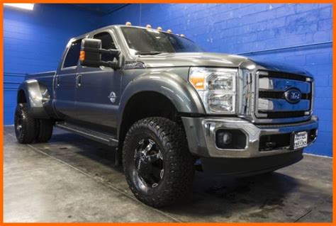 2015 Ford F 350 Lariat Dually 4x4 67l V8 Diesel Crew Cab Lifted Pickup