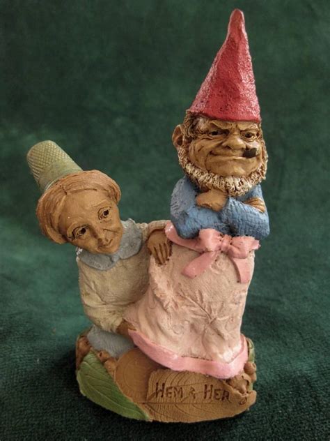 Rare Hem And Her Tom Clark Gnome 1998 Retired Cairn Great