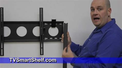 How To Install A Tv Wall Mount Shelf Youtube