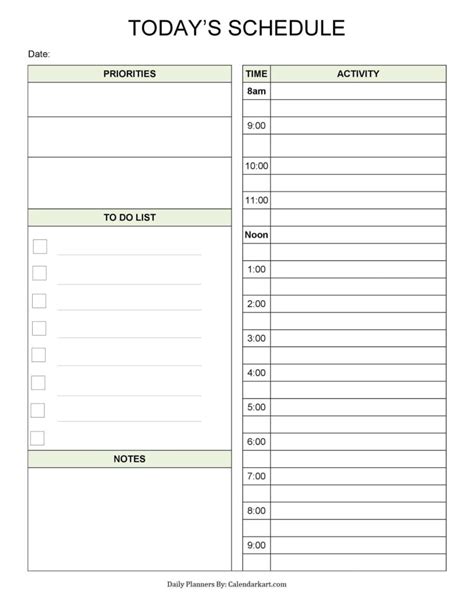 Blank Daily Calendar With Time Slots Printable 2024 Calendar Printable