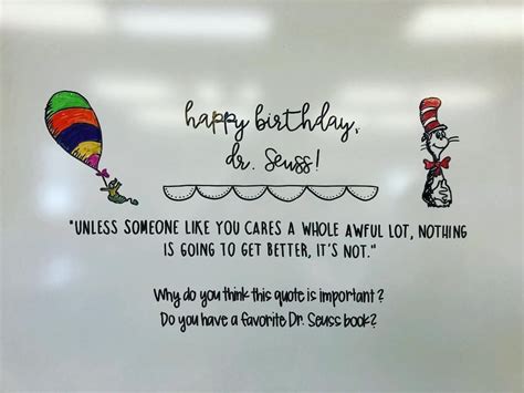 A Birthday Card With An Image Of A Cat In The Hat And Balloon