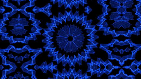 Blue Fractal By Mimosa