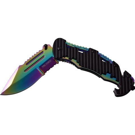 Tac Force 85 Iridescent Butterfly Style Spring Assisted Op