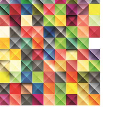 Разноцветные квадраты | Multicolored squares vector background ...