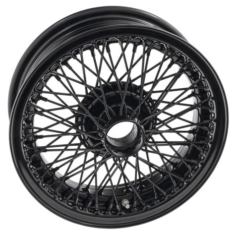 Wire Wheel Black 15 X 5 72 Spoke Mws Wire Wheels By Size Motor