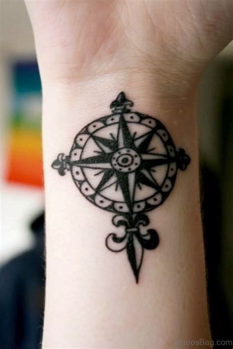 70 Classic Compass Wrist Tattoos Wrist Tattoo Designs