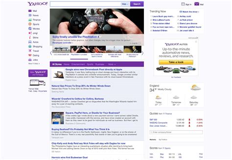 Yahoo Redesigns Webdesigner Depot Web Design Yahoo Sports Movie