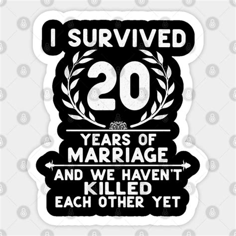 Funny 20th Wedding Anniversary Ts For Couples Husband And Wife