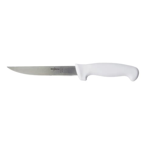 Sicut Wide Blade Boning Knife 6 Blade With White Handle Aussie