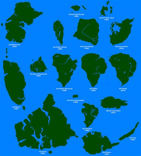 Jurassic Park Islands Size Comparison By Sangheiliosthel On Deviantart