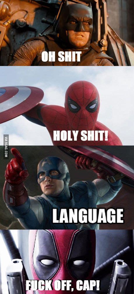 Our Favorite Superheroes Swear In 2023 Deadpool Funny Funny Marvel