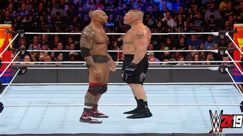 Dream Match The Beast Brock Lesnar Vs The Animal Batista For The