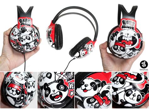 Ninja Pandas Headphones By Bobsmade On Deviantart