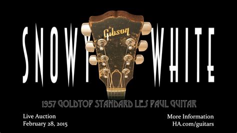 Snowy White Talks About His Iconic 1957 Goldtop Standard Les Paul
