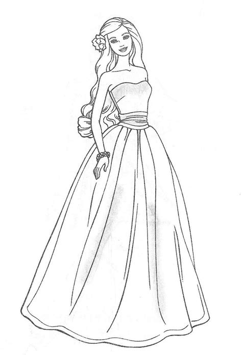 Mewarnai gambar barbie princess cantik. Gambar Mewarnai Barbie Princess Terbaru | gambarcoloring