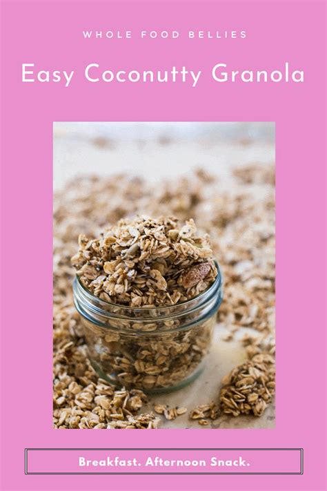 Easy Coconut Oil Granola Whole Food Bellies