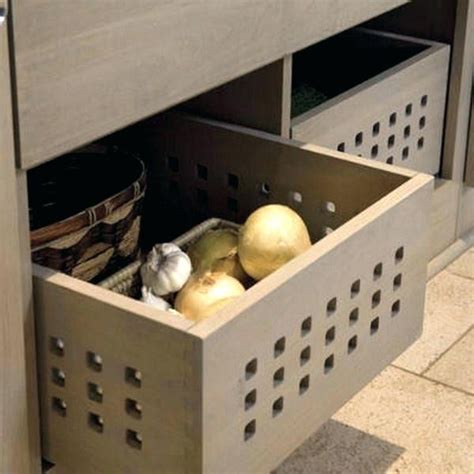 Potato Storage Ideas Kitchen Onion Drawer Organization Open For Onions