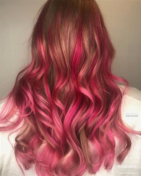 Pink Balayage Created By Shannon At Our Alderwood Location💕