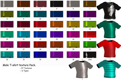 Mmd Male T Shirt Textures By Mmdfakewings18 On Deviantart