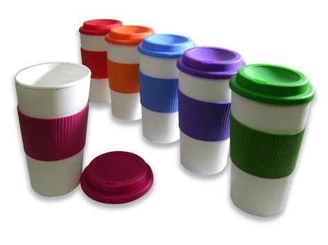 Amazon Set Of 6 Reusable To Go Travel Mugs With Grip 71 Off The