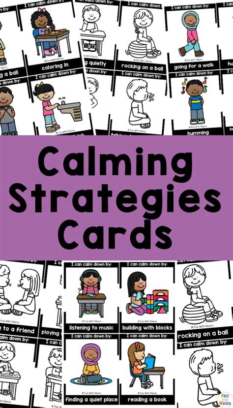 Calming Strategies Calm Down Cards Fun With Mama