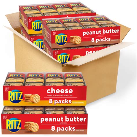 Ritz Peanut Butter Sandwich Cracker Snacks And Cheese Sandwich Crackers Snack
