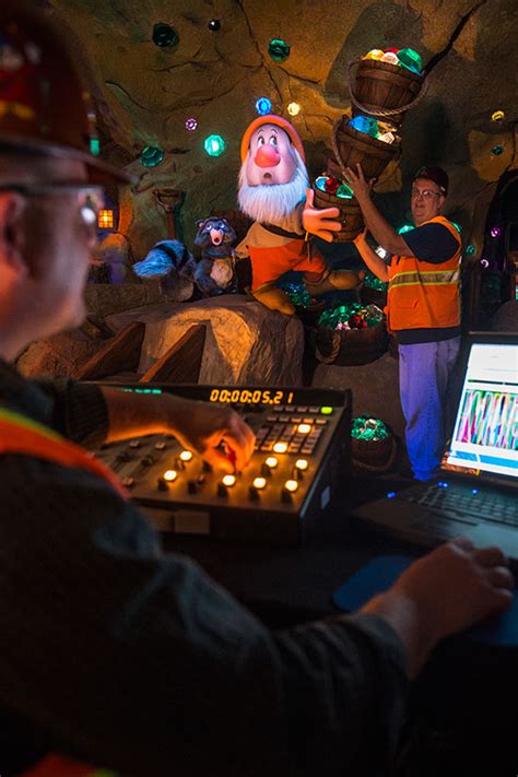 Imagineers Bring New Audio Animatronics To Life At Seven Dwarfs Mine