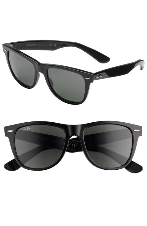 Lyst Ray Ban Classic Wayfarer Mm Polarized Sunglasses In Black