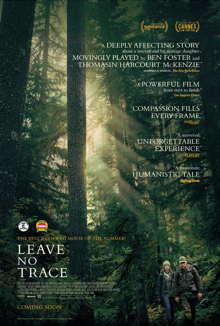 Leave no trace is about a father and daughter as they live in the wild. Leave No Trace - Film Review - Everywhere