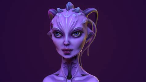 Artstation Alien Girl