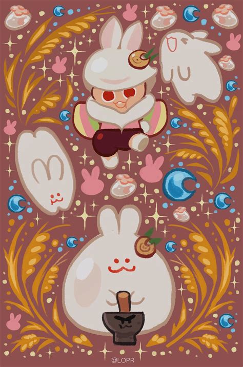 Moon Bunny Cookie Wallpapers Wallpaper Cave