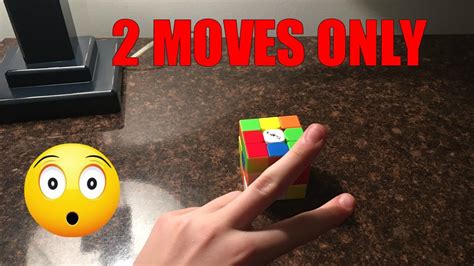 How To Solve A 3x3 Rubiks Cube Using Only 2 Moves Really Works Youtube